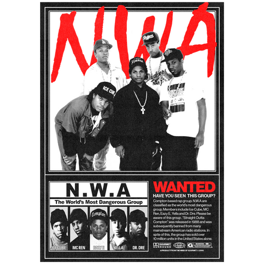 N.W.A MOST WANTED POSTER